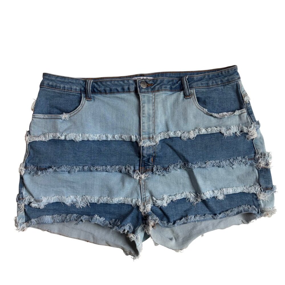 The M.A.P. (Most Attractive People) Distressed / Patchwork Jean Shorts - 2XL